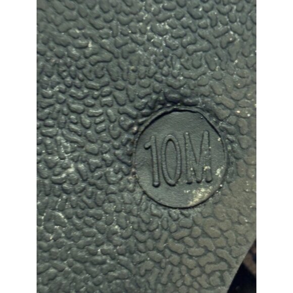 Jeossy Black Leather Wedge Ankle Boots With Buckle Side Zipper Sz 10M - Picture 6 of 14